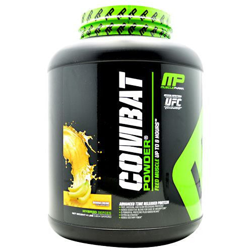 Muscle Pharm Hybrid Series Combat Powder - Banana Cream - 4 lb - 705105703961