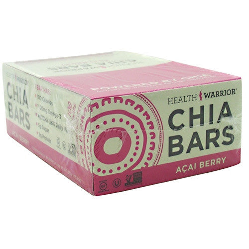 Health Warrior Chia Bar - Acai Berry - 15 ea - 852684003040