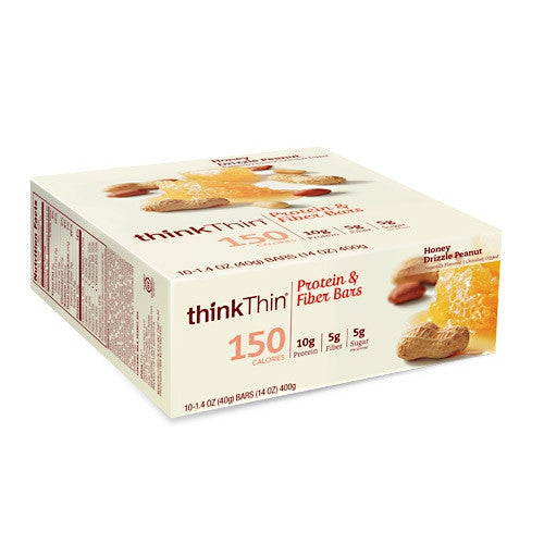 Think Products Think Thin Lean - Honey Drizzle Peanut - 10 Bars - 753656710914