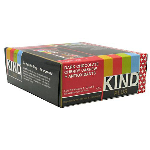 Kind Snacks Kind Plus - Dark Chocolate Cherry Cashew + Antioxidants - 12 Bars - 602652171505