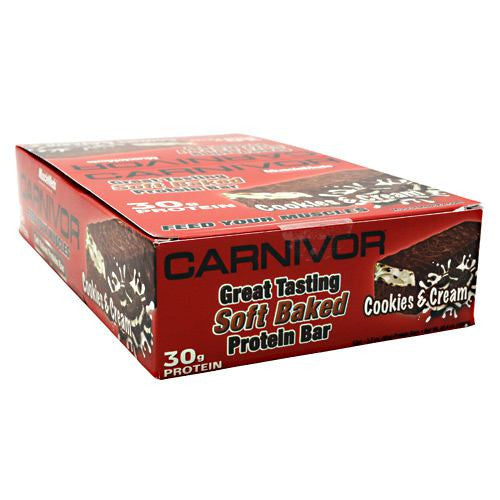 Muscle Meds Carnivor Bars - Cookies & Cream - 12 Bars - 891597003631