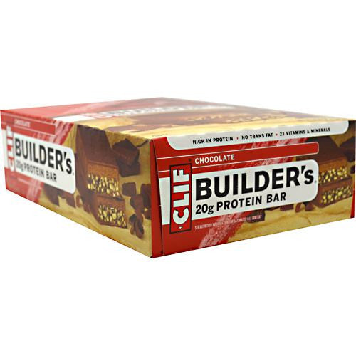 Clif Builders Cocoa Dipped Double Decker Crisp Bar - Chocolate - 12 Bars - 722252600424