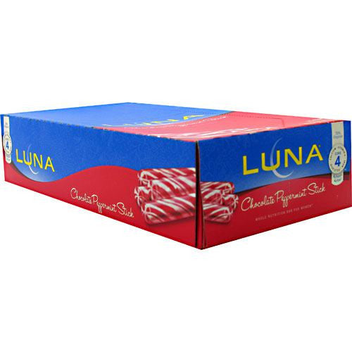 Clif Luna The Whole Nutrition Bar for Women - Chocolate Peppermint Stick - 15 Bars - 722252204103