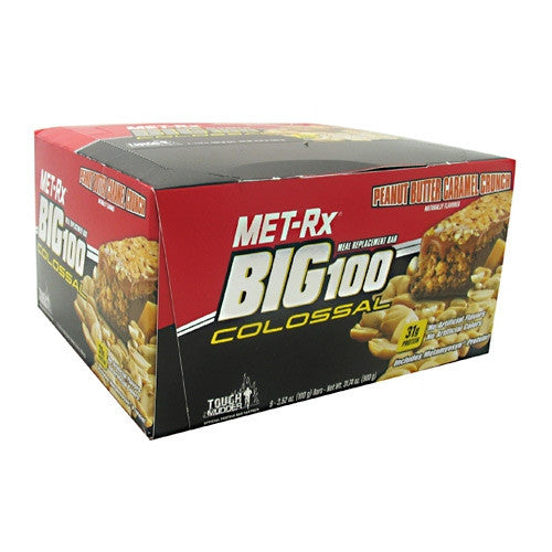 MET-Rx Big 100 Colossal - Peanut Butter Caramel Crunch - 9 Bars - 786560557009