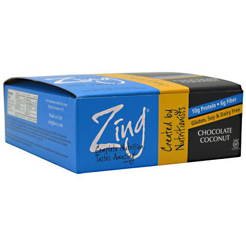 Zing Zing Bar - Chocolate Coconut - 12 Bars - 855531002128