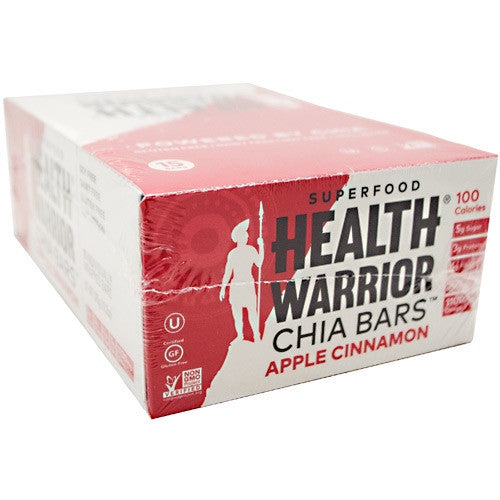 Health Warrior Chia Bar - Apple Cinnamon - 15 Bars - 852684003163