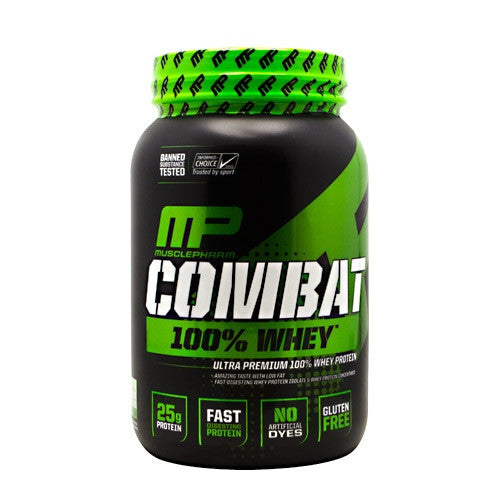 MusclePharm Sport Series Combat 100% Whey - Vanilla - 2 lb - 019962717321