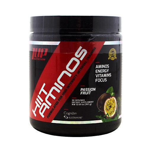 1 UP Nutrition Hiit Aminos - Passion Fruit - 30 Servings - 019962235405