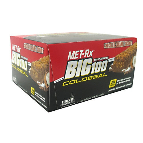 MET-Rx Big 100 Colossal - Chocolate Caramel Coconut - 9 Bars - 786560557054