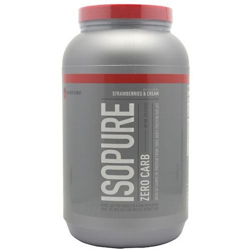 Natures Best Zero Carb Isopure - Strawberries & Cream - 3 lb - 089094021191