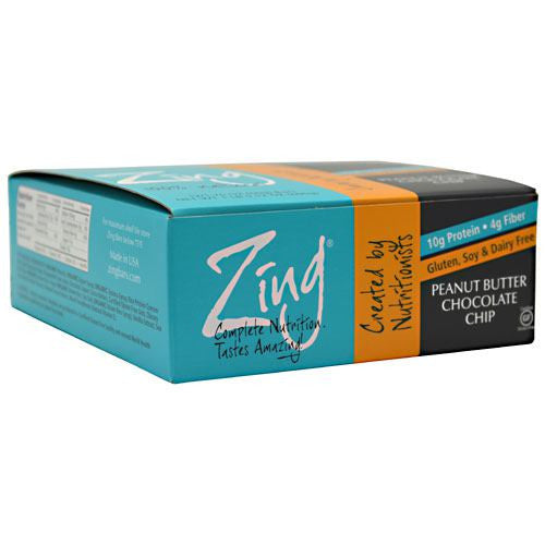 Zing Zing Bar - Peanut Butter Chocolate Chip - 12 Bars - 855531002111