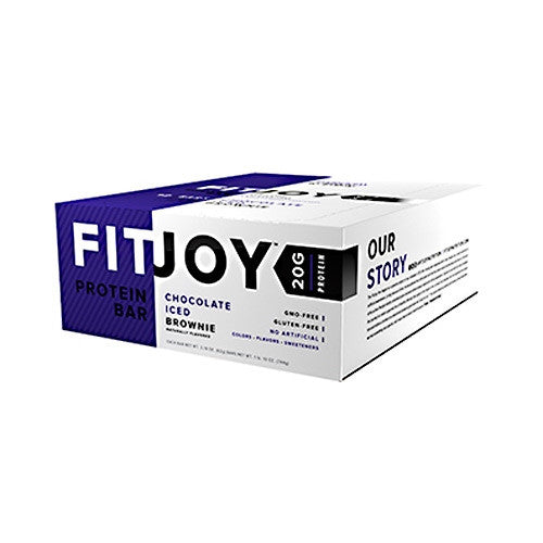 Cellucor FitJoy Bar - Chocolate Iced Brownie - 12 Bars - 810390028115