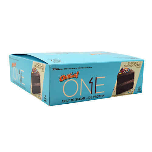 ISS OhYeah! One Bar - Chocolate Birthday Cake - 12 Bars - 788434107587